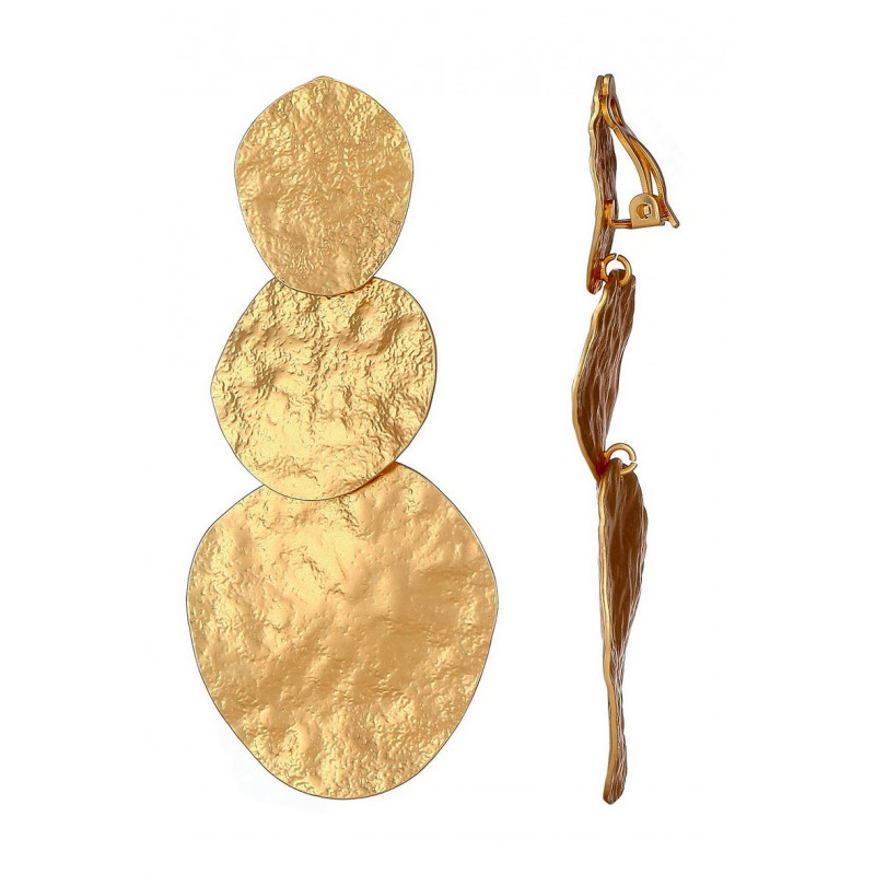 Nijad - Boucle d'oreille clip Dorée