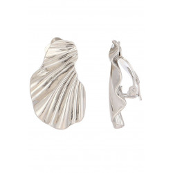 Noora - Boucle d'oreille clip Argentée