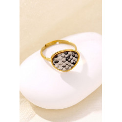 Yachme - Bague Acier Blanche