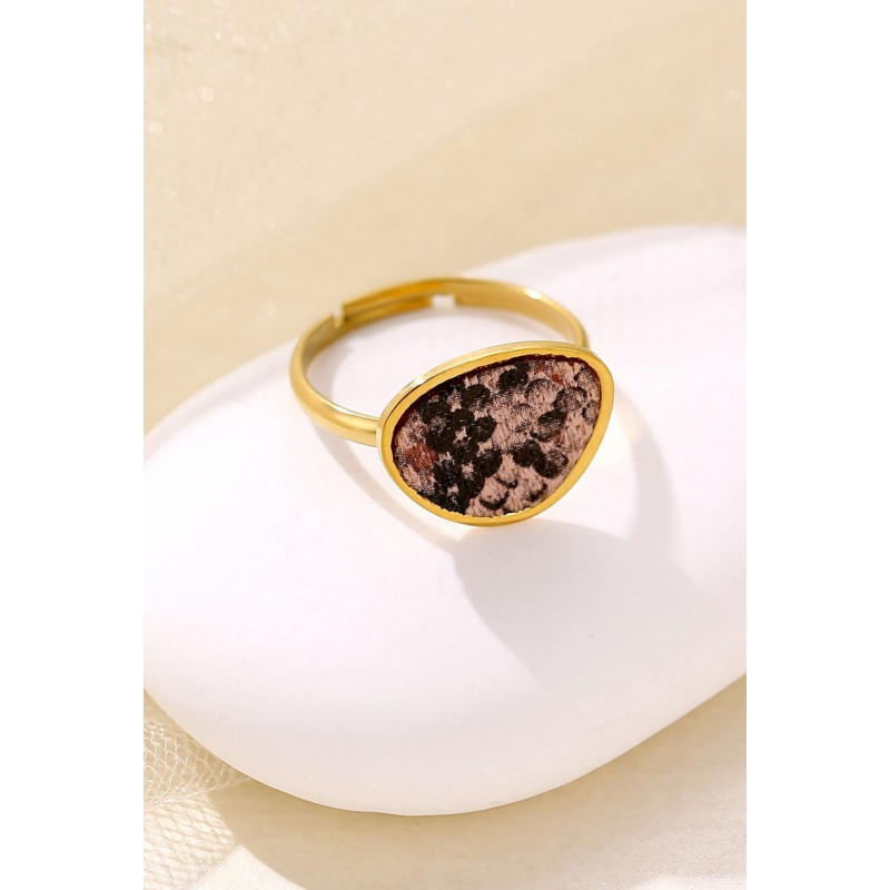 Yachme - Bague Acier Rose