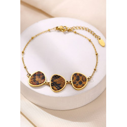 Yachme - Bracelet Acier Marron