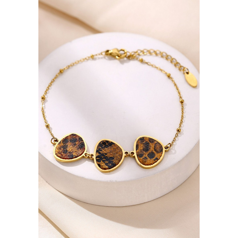 Yachme - Bracelet Acier Marron