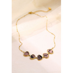 Yachme - Collier Acier Rose