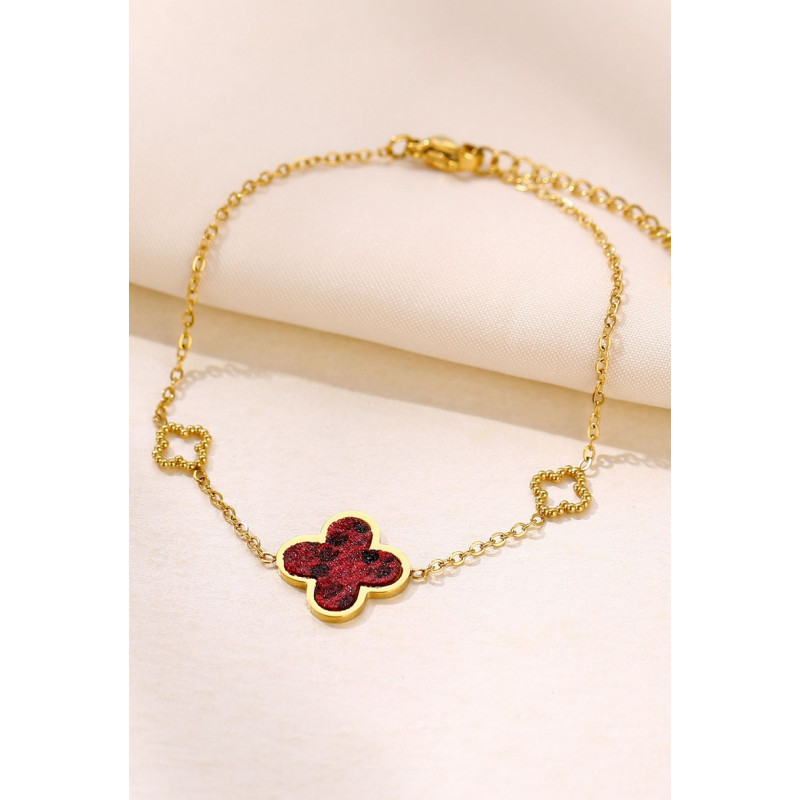 Yakout - Bracelet Acier Rouge