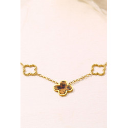 Yakout - Collier Acier Marron