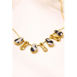 Yaqouta - Collier Acier Blanc