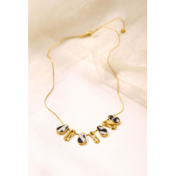 Yaqouta - Collier Acier Blanc