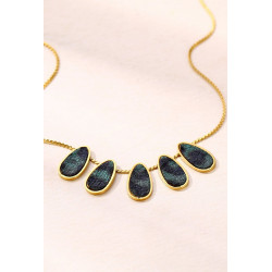 Yousra - Collier Acier Vert