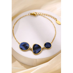 Yassira - Bracelet Acier Bleu