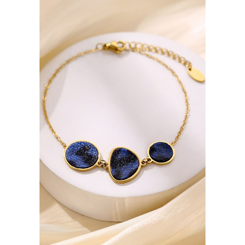 Yassira - Bracelet Acier Bleu