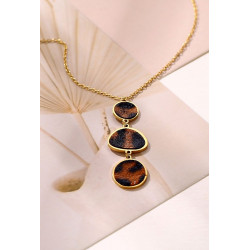 Yassira - Collier Acier Marron