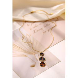 Yassira - Collier Acier Marron