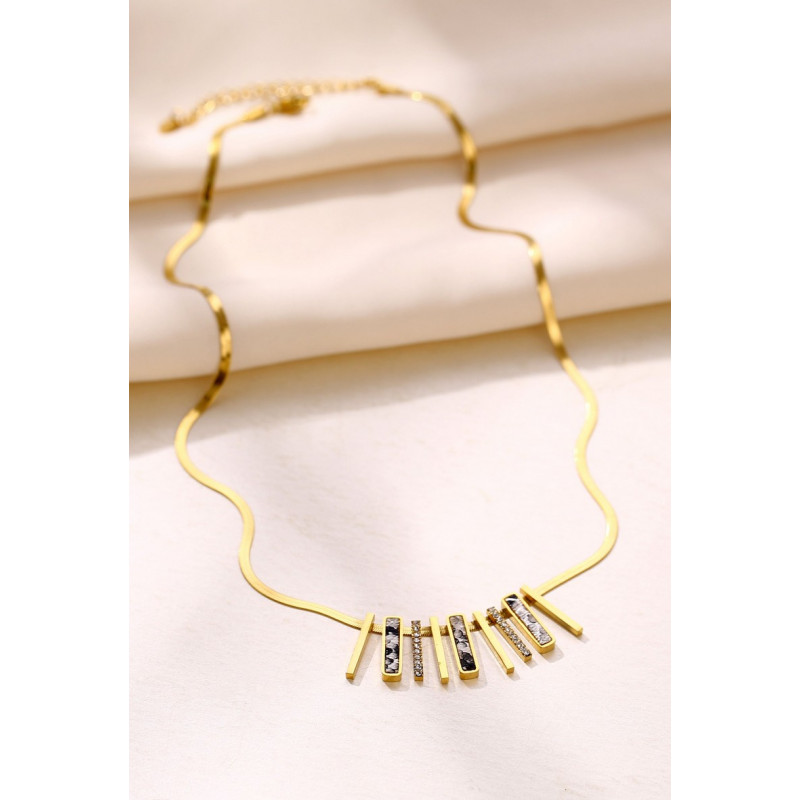 Yawaqit - Collier Acier Blanc