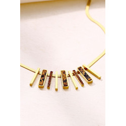 Yawaqit - Collier Acier Marron