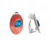 Franceline - Boucle d'oreille clip multicolore