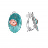 Franceline - Boucle d'oreille clip verte