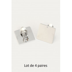 Tête de clip en Acier Carré...