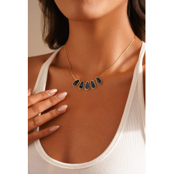 Yousra - Collier Acier Vert