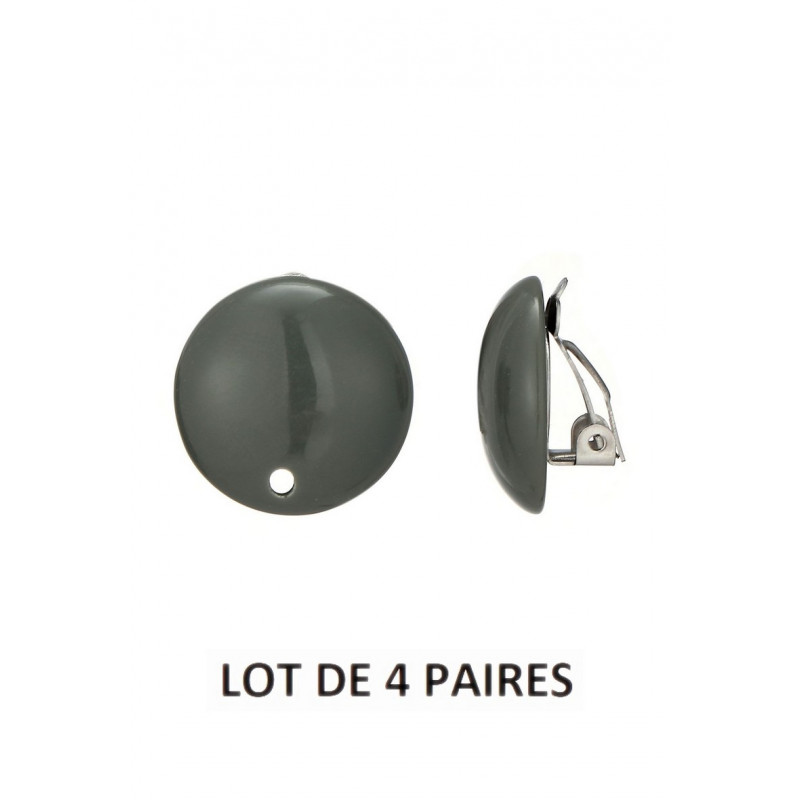 Tête de clip en Acier et résine Grise