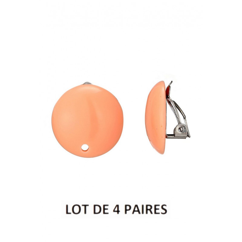 Tête de clip en Acier et résine rose