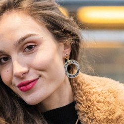 Kazue - Boucle d'oreille clip Dorée