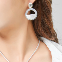 Icha - Boucle d'oreille clip Dorée rosée