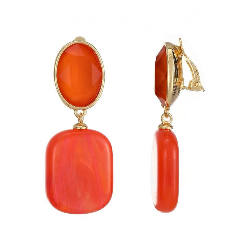 Nuo - Boucle d'oreille clip Orange