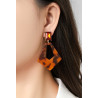 Frigg - Boucle d'oreille clip Marron