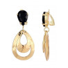 Nimue - Boucle d'oreille clip Noire