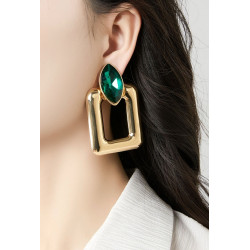 Nine - Boucle d'oreille clip Blanche