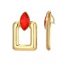 Nine - Boucle d'oreille clip Rouge