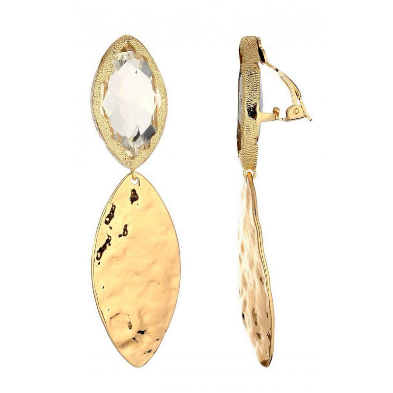 Nili - Boucle d'oreille clip Blanche