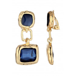 Nontle - Boucle d'oreille clip Bleue