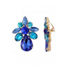 Xanthippe - Boucle d'oreille clip Bleue