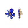 Xiuli - Boucle d'oreille clip Bleue