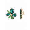 Xiuli - Boucle d'oreille clip Verte
