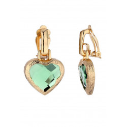 Nilofer - Boucle d'oreille clip Verte