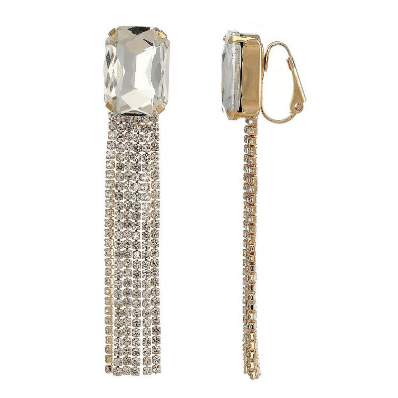 Xalbadora - Boucle d'oreille clip Dorée