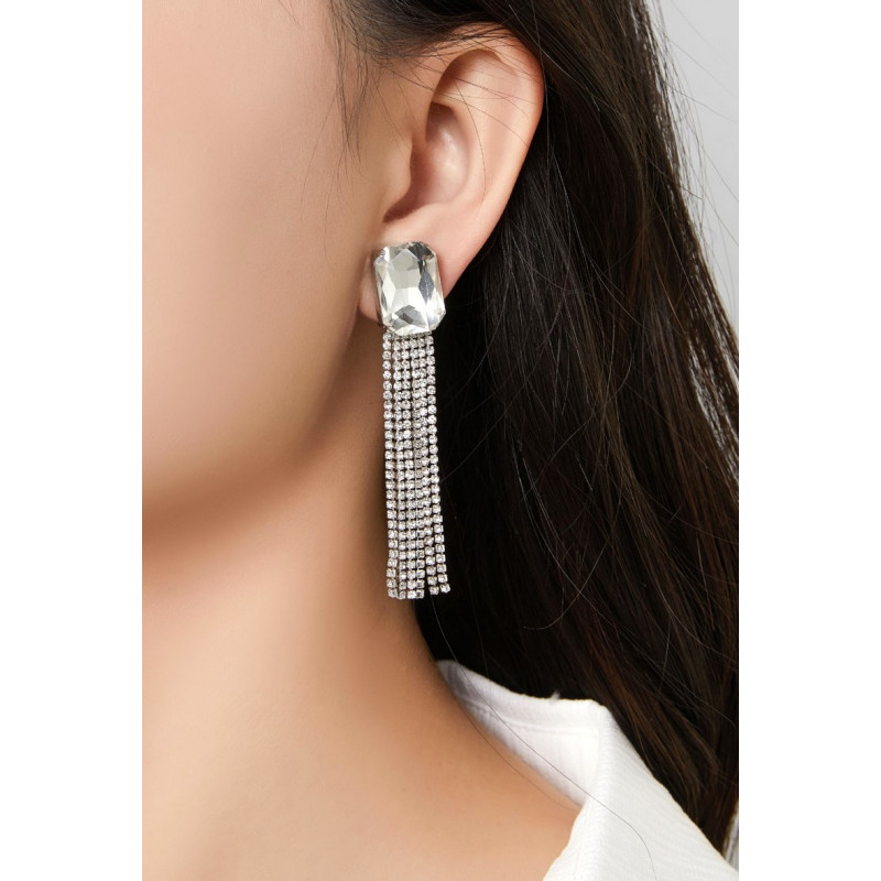 Xalbadora - Boucle d'oreille clip Argentée