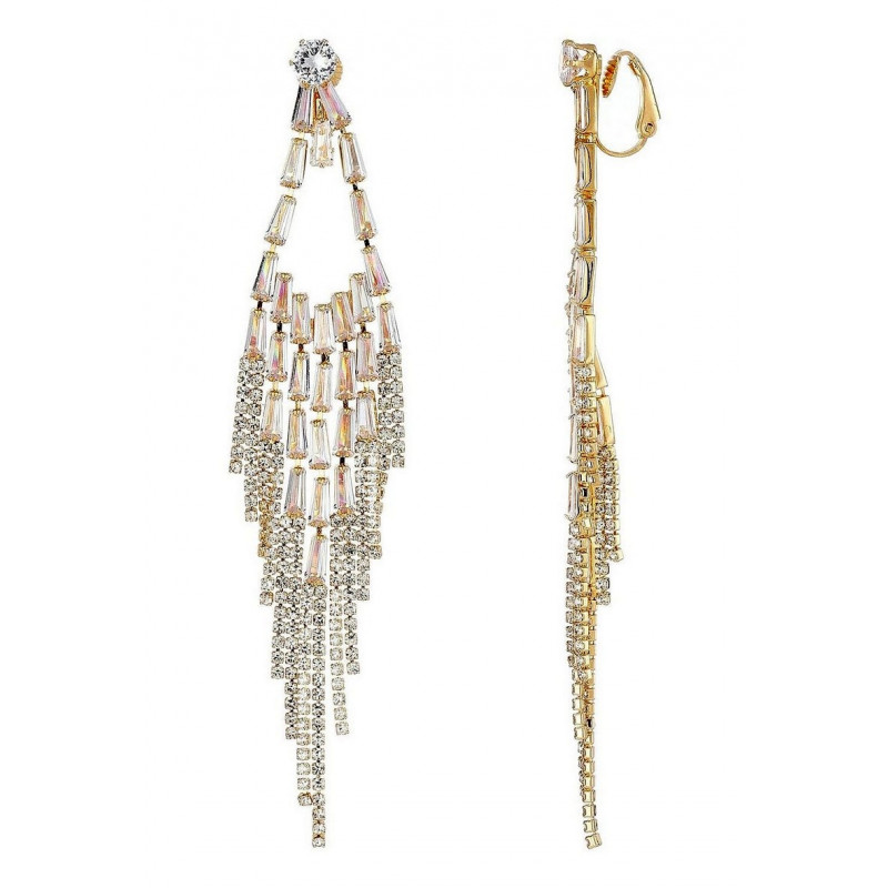 Xavia - Boucle d'oreille clip Dorée