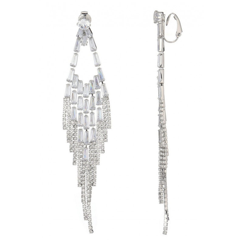 Xavia - Boucle d'oreille clip Argentée