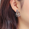 Amari - Boucle d'oreille rose