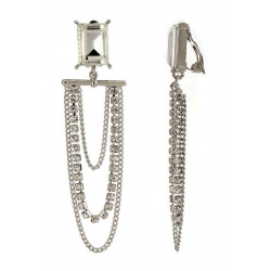 Xiu - Boucle d'oreille clip Argentée