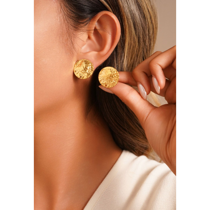 Tête de clip en Acier Rond2 Doré