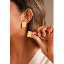 Tête de clip en Acier Rectangle Argenté