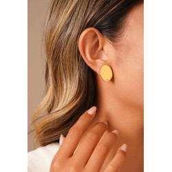 Tête de clip en Acier Oval Doré