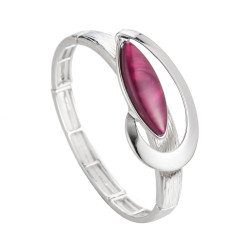 Docia - Bracelet élastique violet