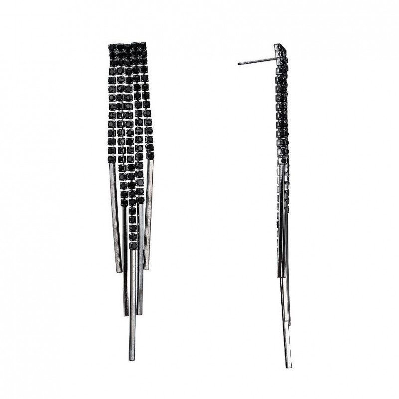 Lemis - Boucle d'oreilles tige noir