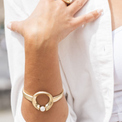 Harmony - Bracelet élastique doré