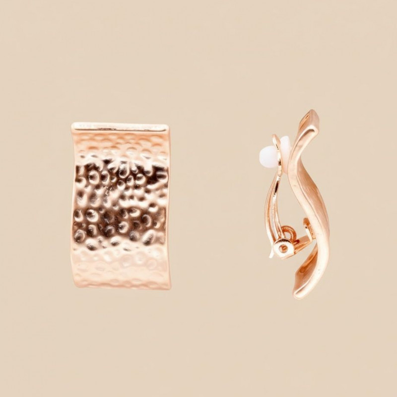 Maelys - Boucles d'oreilles clip or